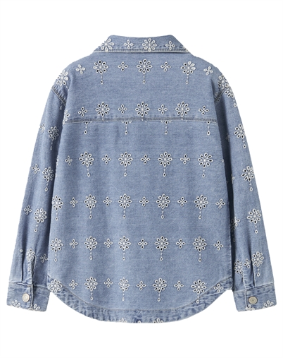 Name It - NKFHarper Anglaise Jakke - Light Blue Denim